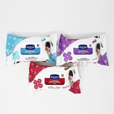AMORAY BABY WIPES 80CT/PACK